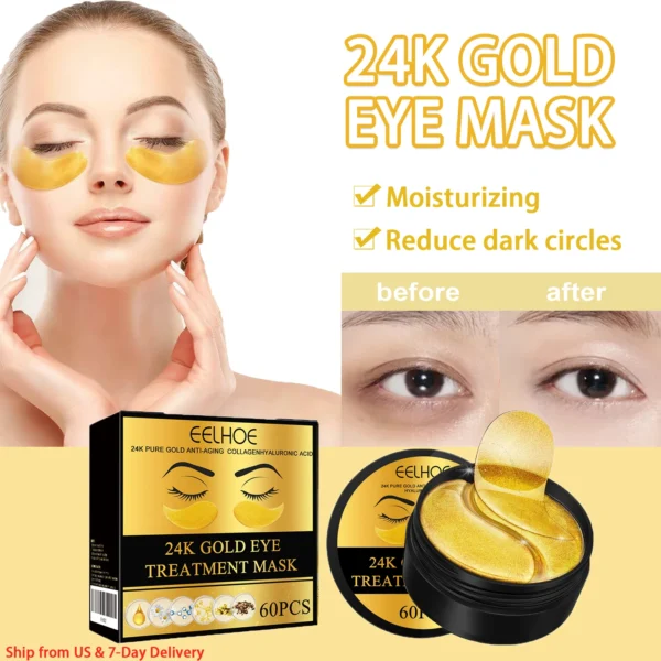 24K gold eye mask